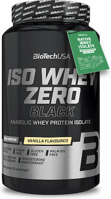 Biotech USA Iso Whey Zero Black Πρωτεΐνη Ορού Γάλακτος Χωρίς Γλουτένη & Λακτόζη με Γεύση Βανίλια 908gr
