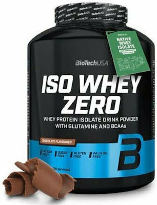 Biotech USA Iso Whey Zero With Glutamine & BCAAs Πρωτεΐνη Ορού Γάλακτος Χωρίς Γλουτένη & Λακτόζη με Γεύση Σοκολάτα 2.27kg