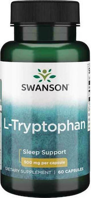 Swanson L-Tryptophan 500mg Συμπλήρωμα για τον Ύπνο 60 κάψουλες