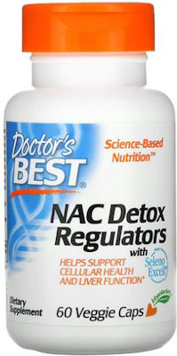 Doctor's Best NAC Detox Regulators Seleno Excell 60 φυτικές κάψουλες