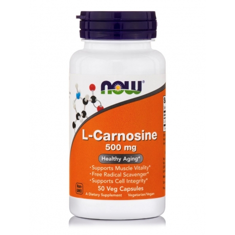 Now Foods L Carnosine 500mg 50 φυτικές κάψουλες
