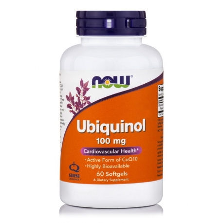 Ubiquinol 100mg - 60 softgels NOW Foods