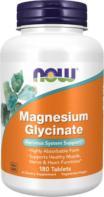 Magnesium Glycinate 180 tabs - Now Foods