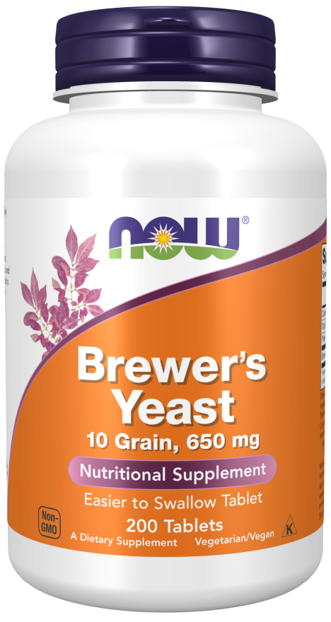 Brewer's Yeast 650 mg 200 Tablets - Now Foods
