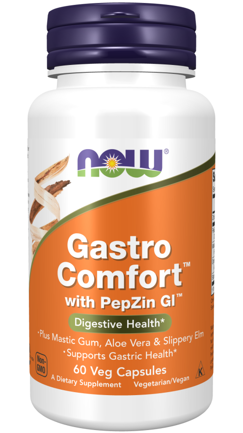 Gastro Comfort With Pepzin Gi 60 vcaps - Now Foods