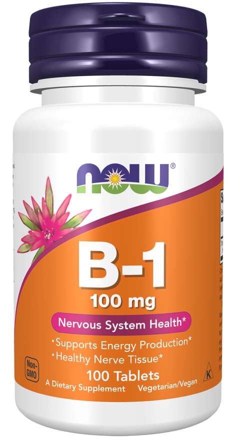 Now Foods B-1  100mg 100 ταμπλέτες