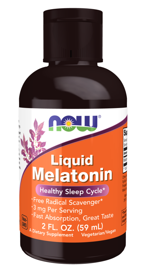 Melatonin 3mg Liquid 59ml - Now Foods