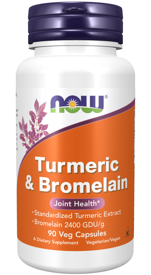 Turmeric Bromelain Joint Health 600mg/300mg 90 φυτικές κάψουλες - Now