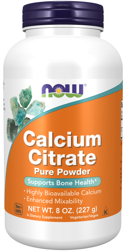 Calcium Citrate Pure Powder 227gr - Now Foods