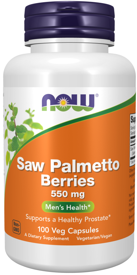 Saw Palmetto Berries, 550mg - 100 caps - Now