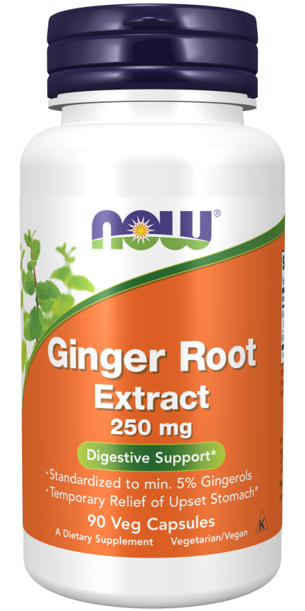 Now Foods Ginger Root Extract 250mg 90 φυτικές κάψουλες
