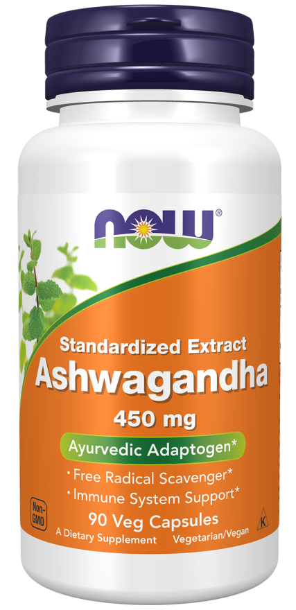 Ashwagandha Extract 450 mg 90Vcaps - Now