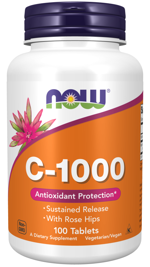 Vitamin C-1000 Sustained Release 100 Tablets - Now / Βιταμίνη C αργής αποδέσμευσης
