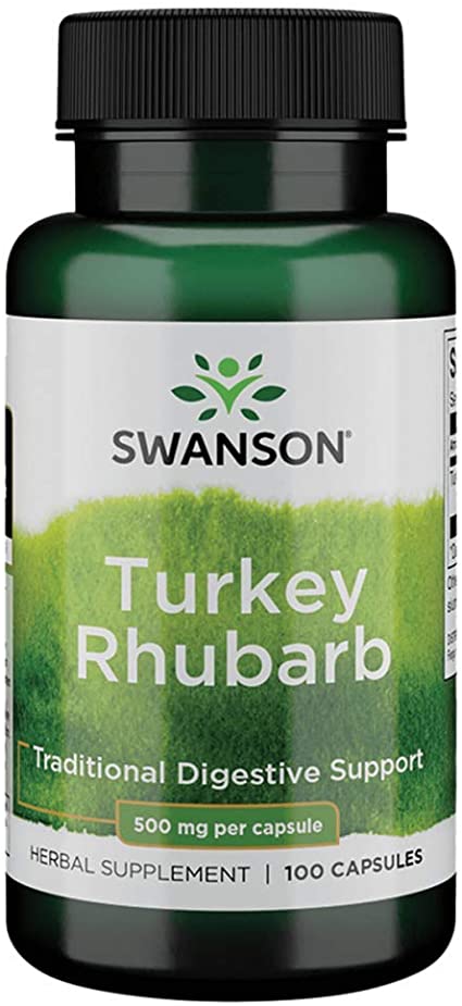 Swanson Turkey Rhubarb 500mg 100 caps