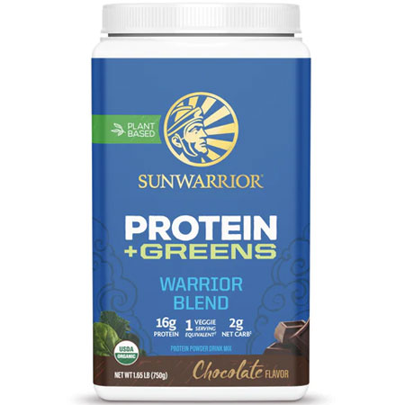 Sunwarrior Warrior Blend Protein Plus Greens 750 gr Chocolate