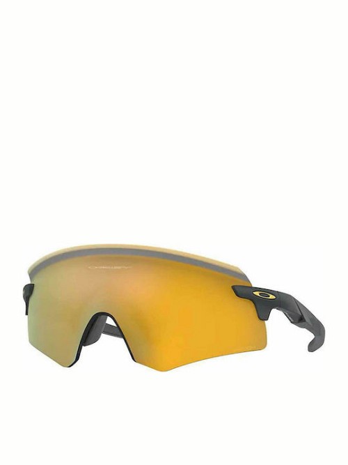 Oakley Encoder Γυαλιά Ηλίου με Μαύρο Κοκκάλινο Σκελετό και Κίτρινο Φακό OO9471-04