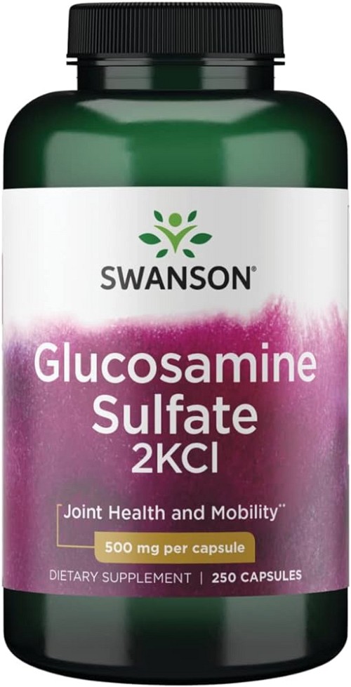 Swanson Glucosamine Sulfate 2KCl 500mg 250 Caps