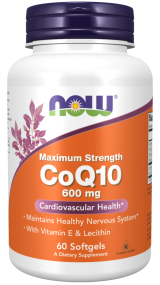 Now Foods CoQ10 600mg 60 μαλακές κάψουλες