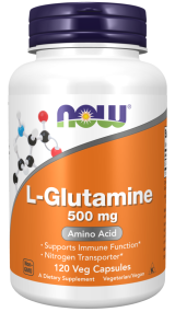 Now Foods L-Glutamine 500mg 120 κάψουλες