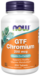 GTF Chromium 200mcg 250 ταμπλέτες - Now