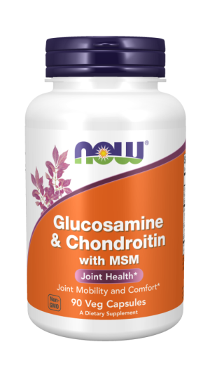 Glucosamine & Chondroitin with MSM 90 Capsules - Now Foods